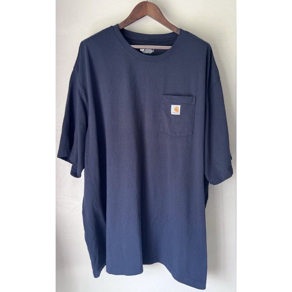 Carhartt Men's sz 4XL Workwear Short Sleeve Loose Fit T-Shirt - Navy Blue